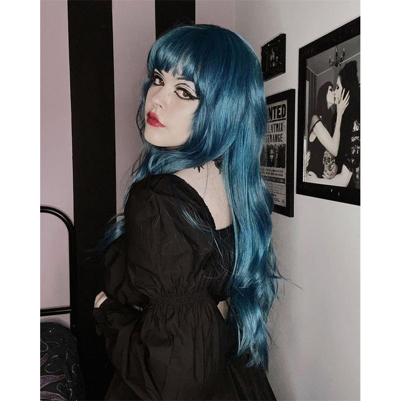 girls with dark blue hair tumblr