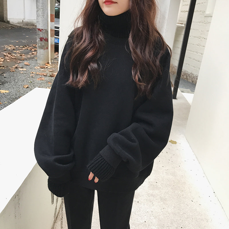 KNIT TURTLENECK SWEATSHIRT” FAKE TWO PIECE W112016 – Uoobox