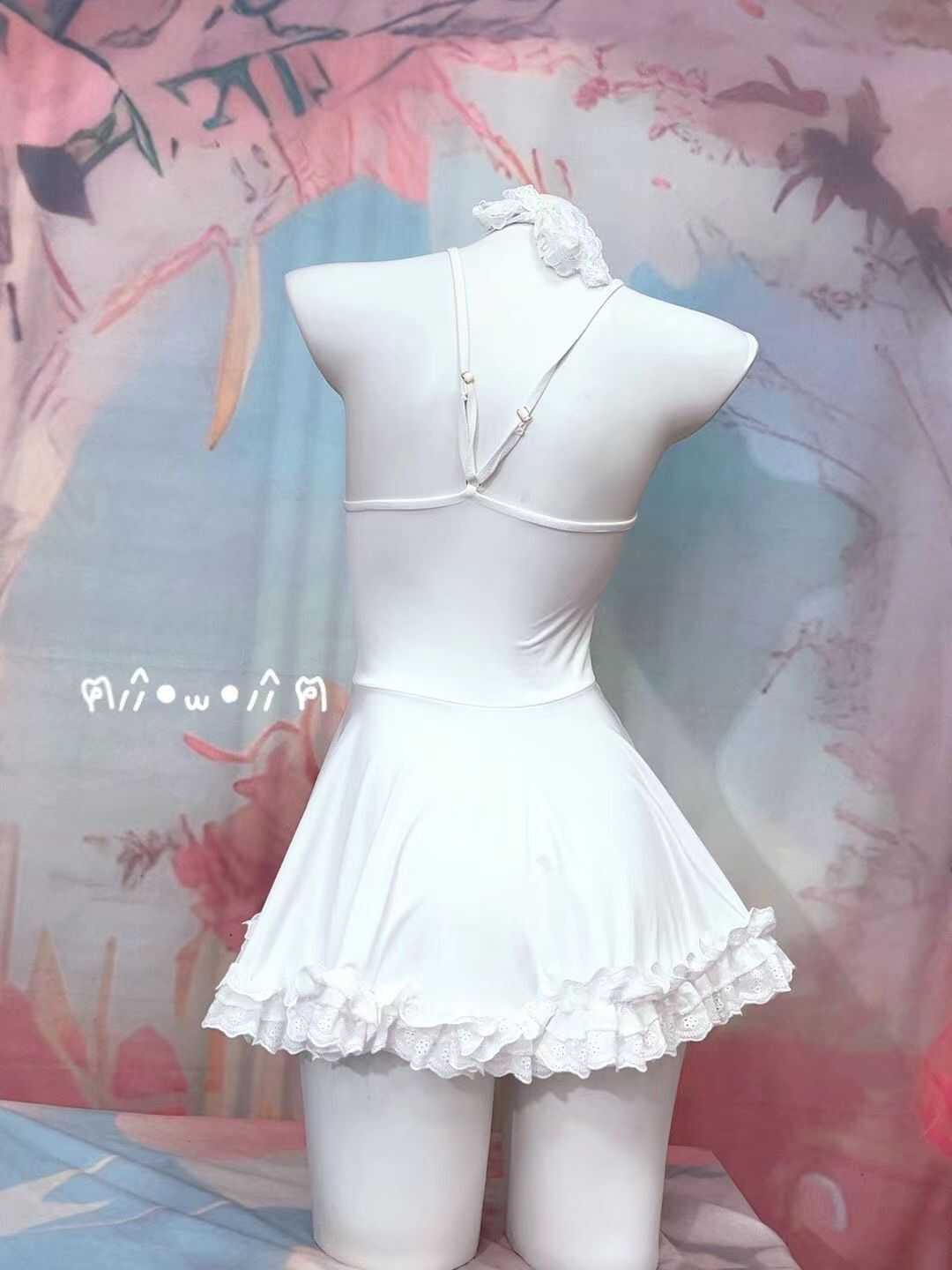 White Plush Dress UB99436