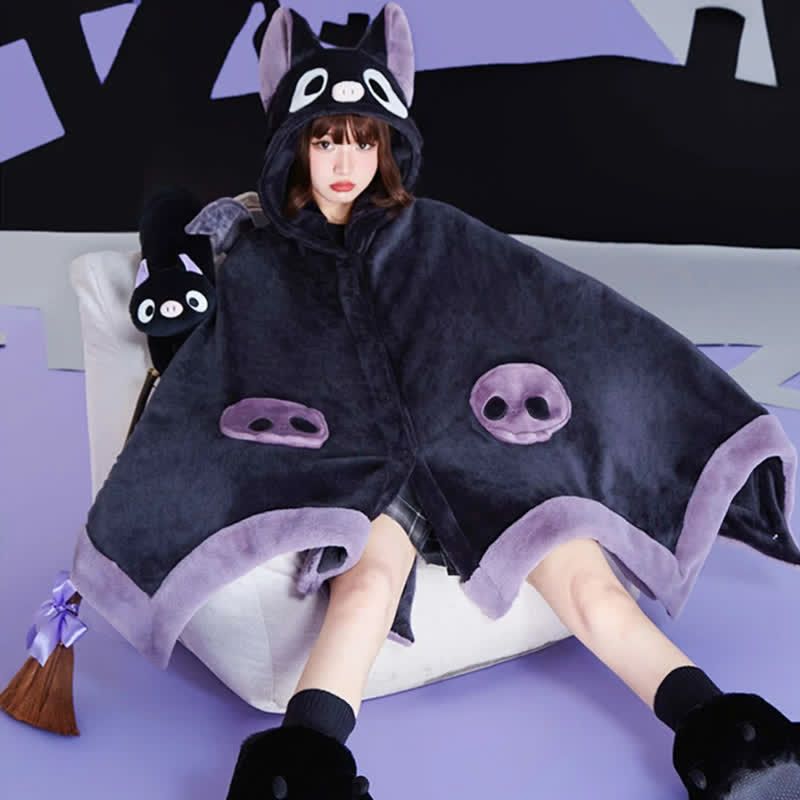 Bat Hooded Blanket  UB110