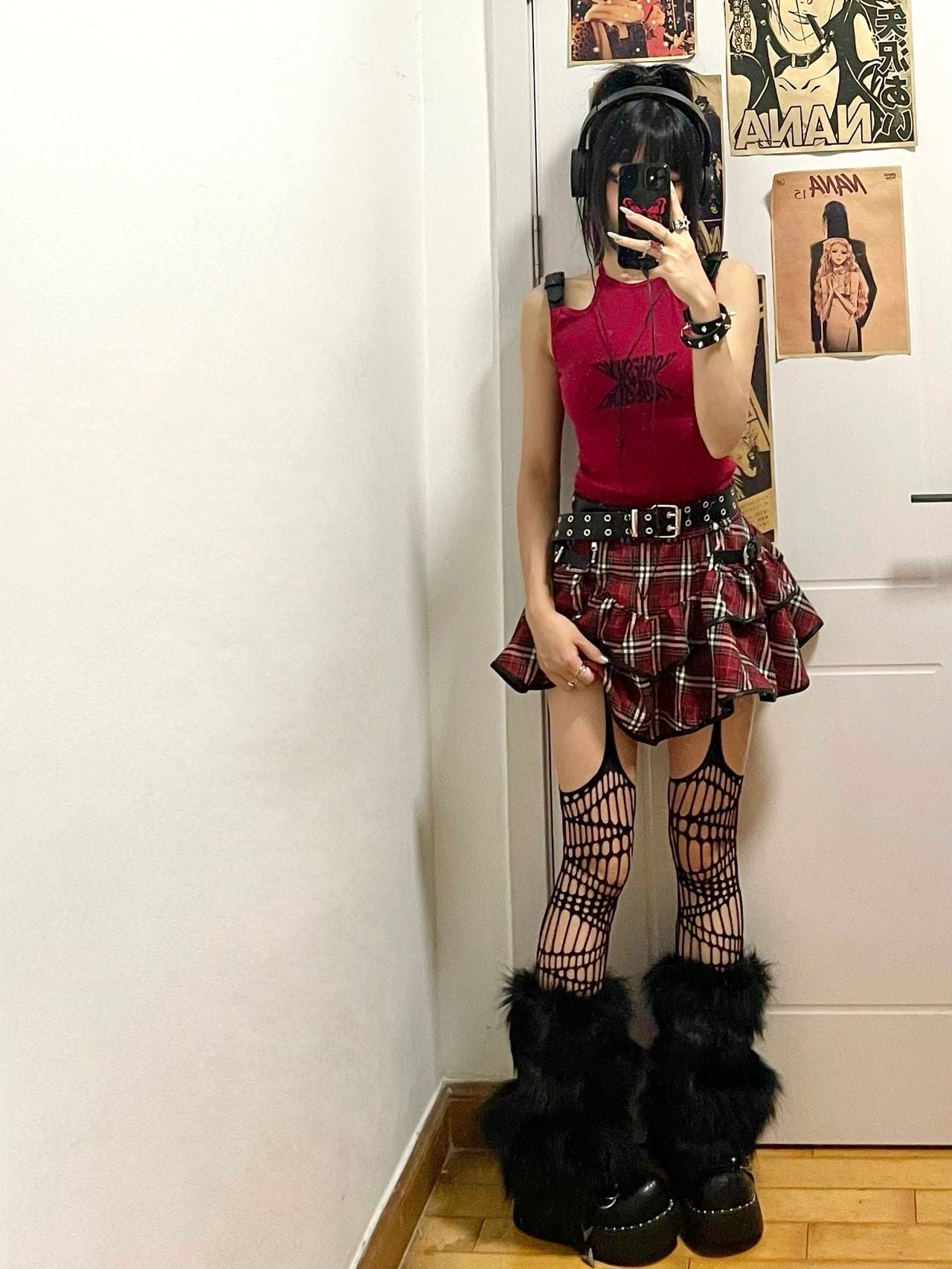 Punk Plaid Skirt UB98434