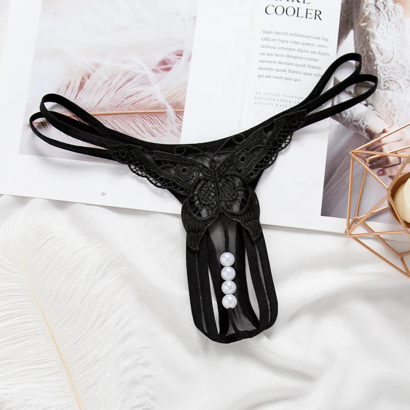 Pearl Cutout Thong  UB98607