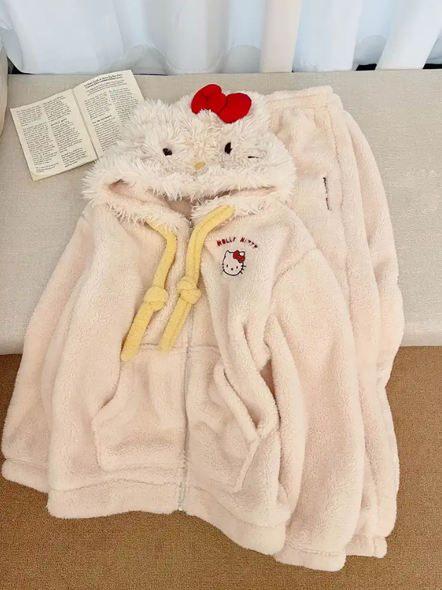 Cute Plush Pajama Set UB99415