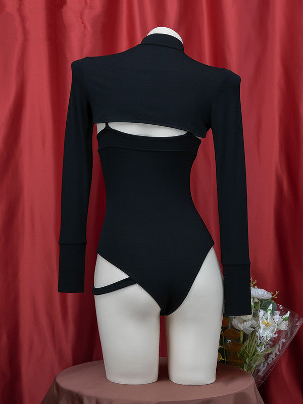 Black Strappy Swimsuit UB99310