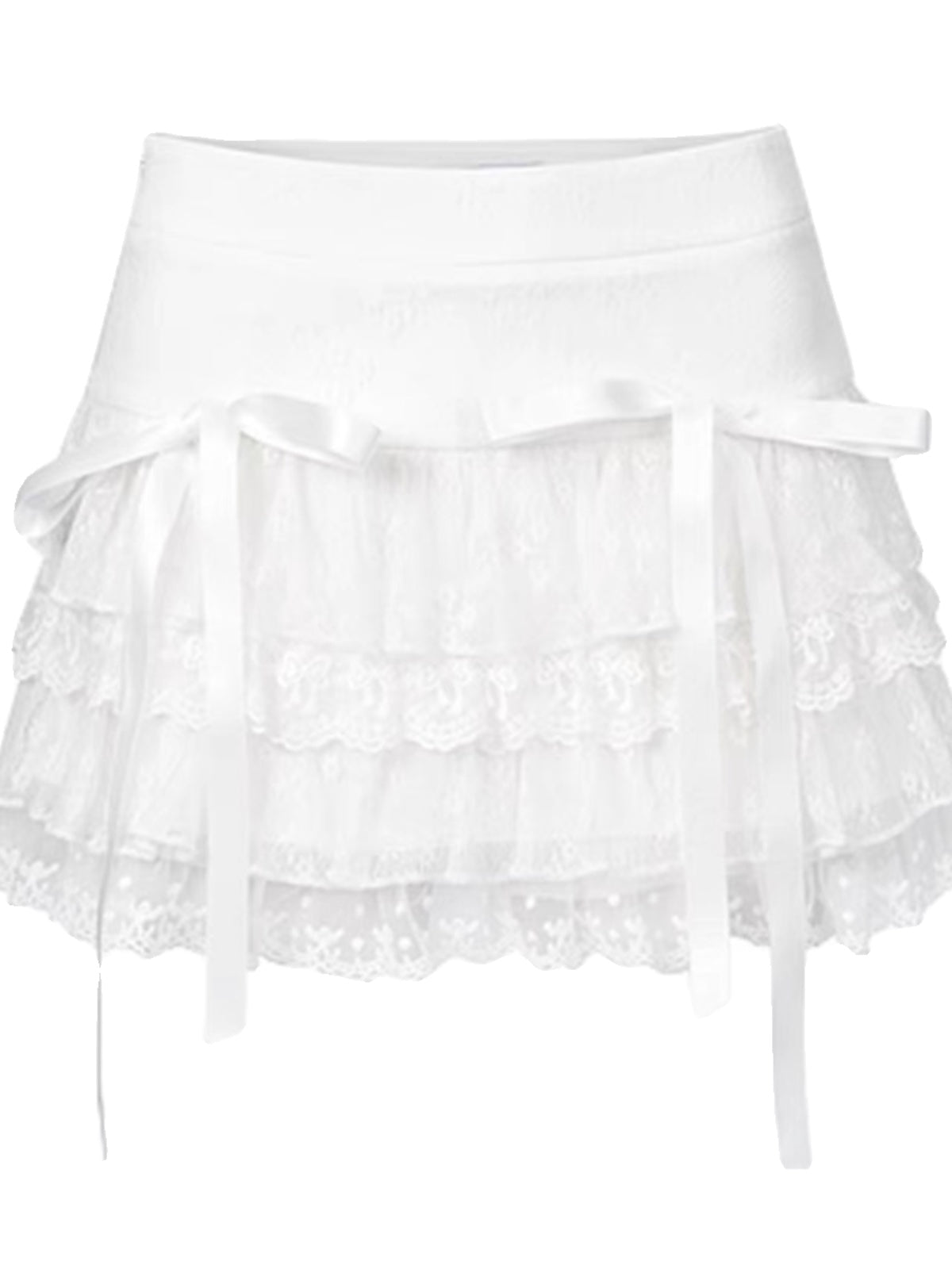 White Lace Cake Skirt UB99206