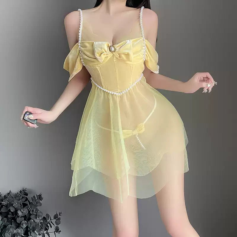 Yellow maid  dress UB1378