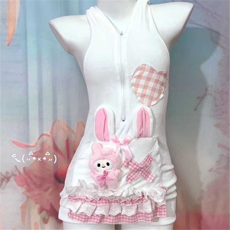 White Bunny Ears Dress UB99437