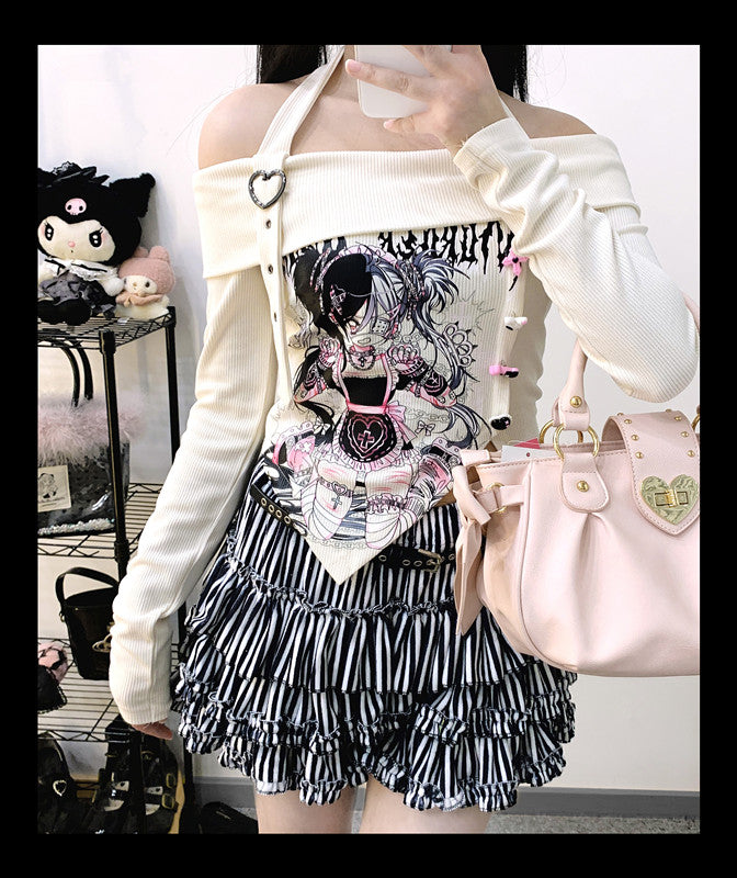 Anime Print Hoodie UB99231