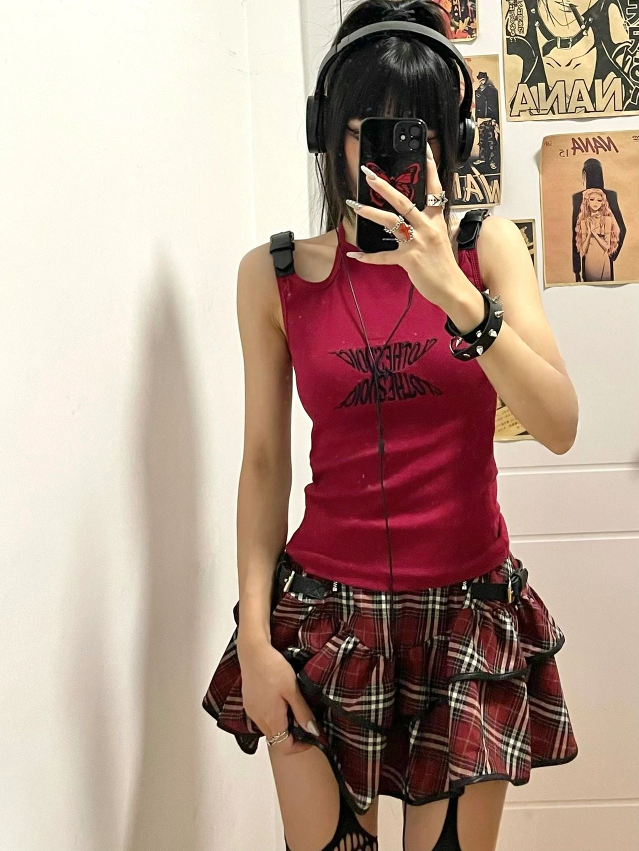 Punk Plaid Skirt UB98434