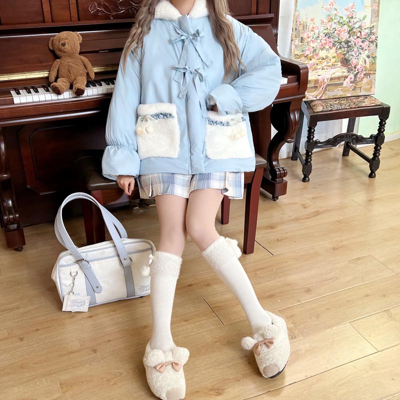 Sweet Cute Plush Cotton Coat UB98712