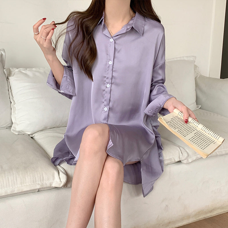 Purple Shirt Nightgown UB98723