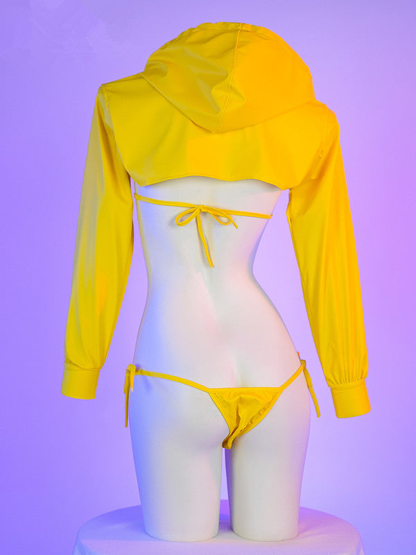 Yellow Leather Bikini UB99025