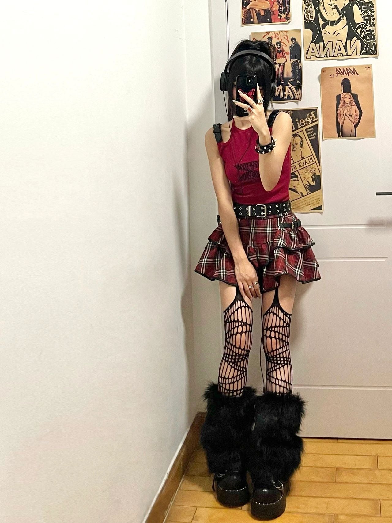 Punk Plaid Skirt UB98434