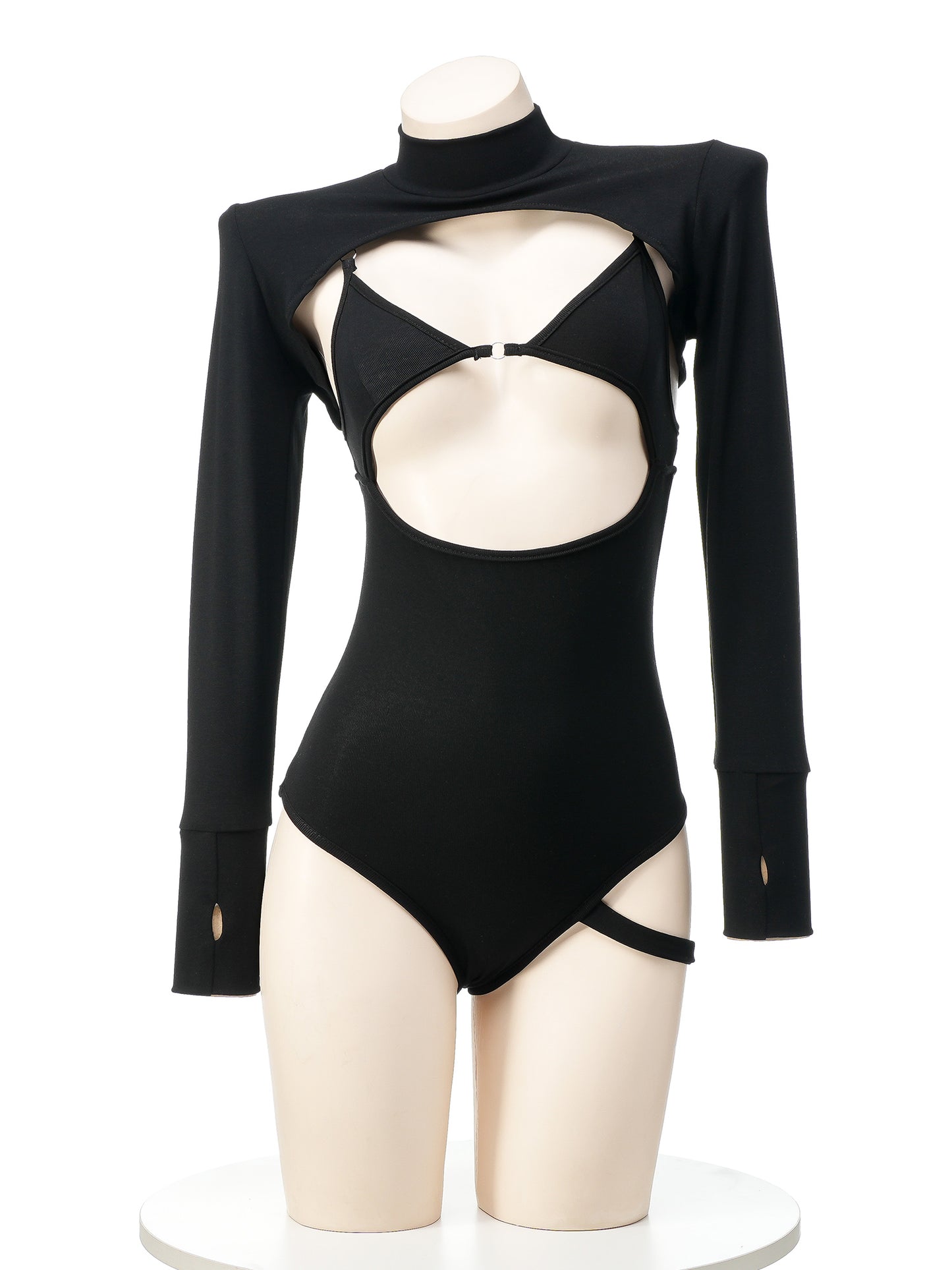 Black Strappy Swimsuit UB99310