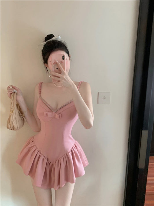 Pink Suspender Dress UB98716