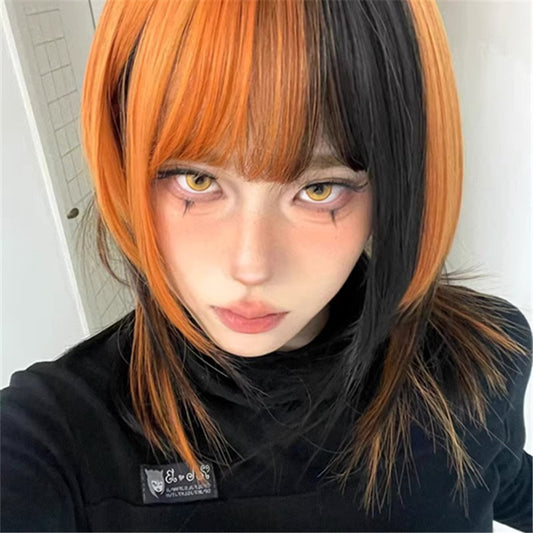 Black Orange Y2K Wig UB99302