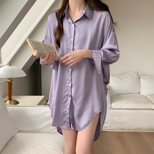 Purple Shirt Nightgown UB98723