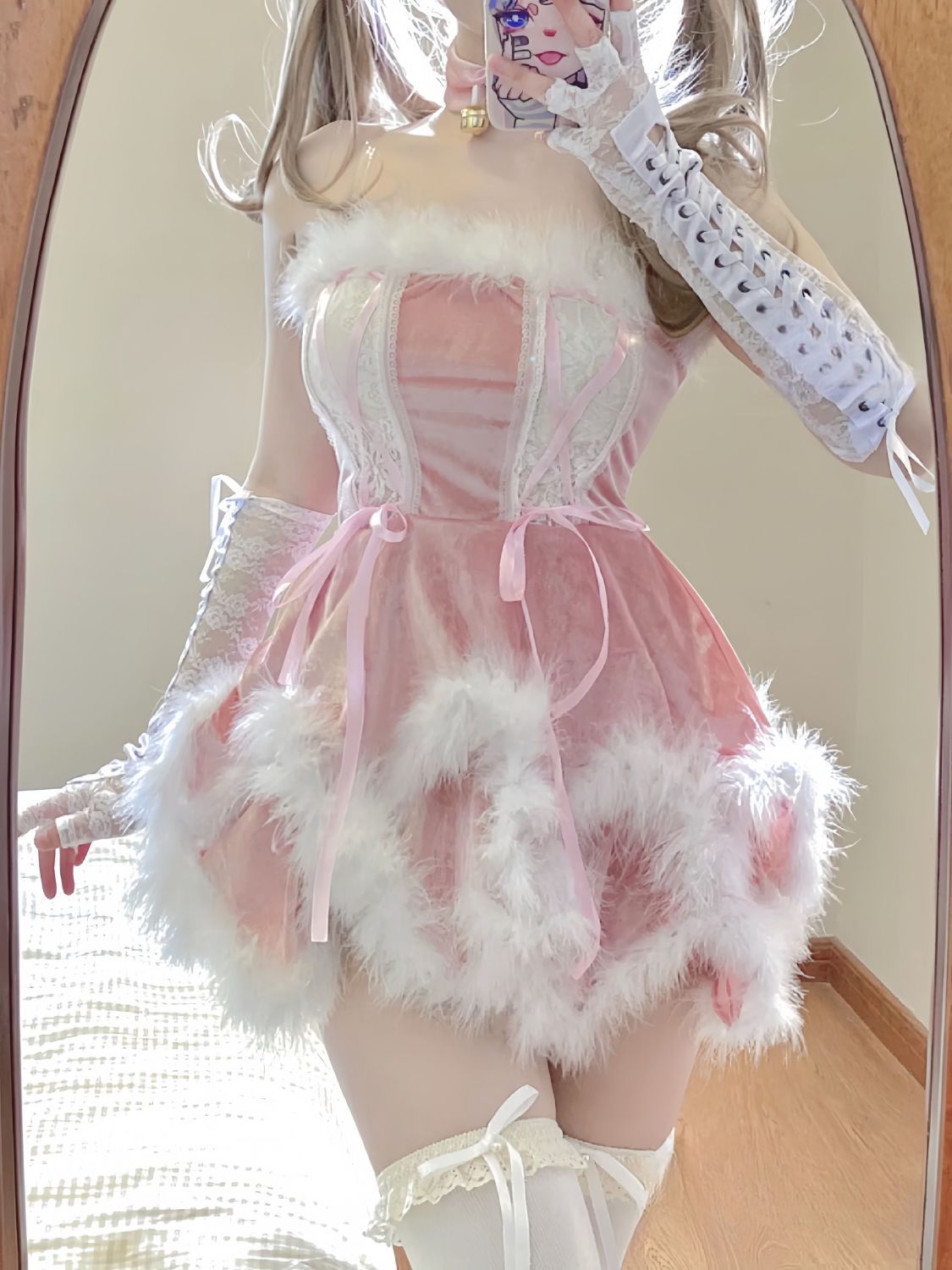 Sweet Christmas Bunny Girl UB99394