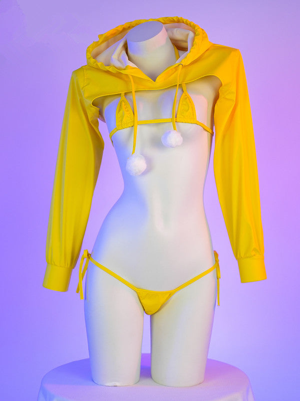 Yellow Leather Bikini UB99025