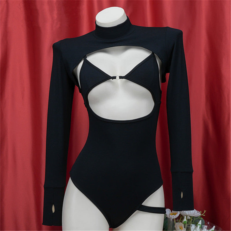 Black Strappy Swimsuit UB99310