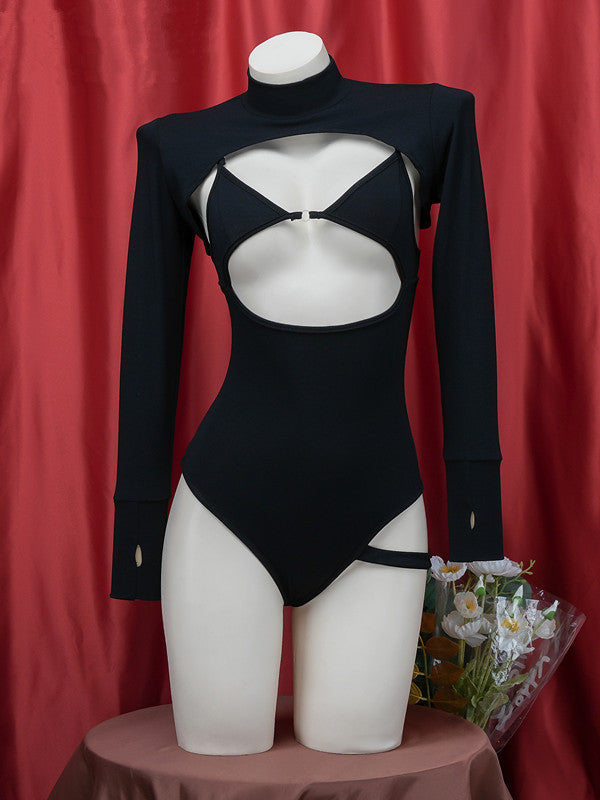 Black Strappy Swimsuit UB99310