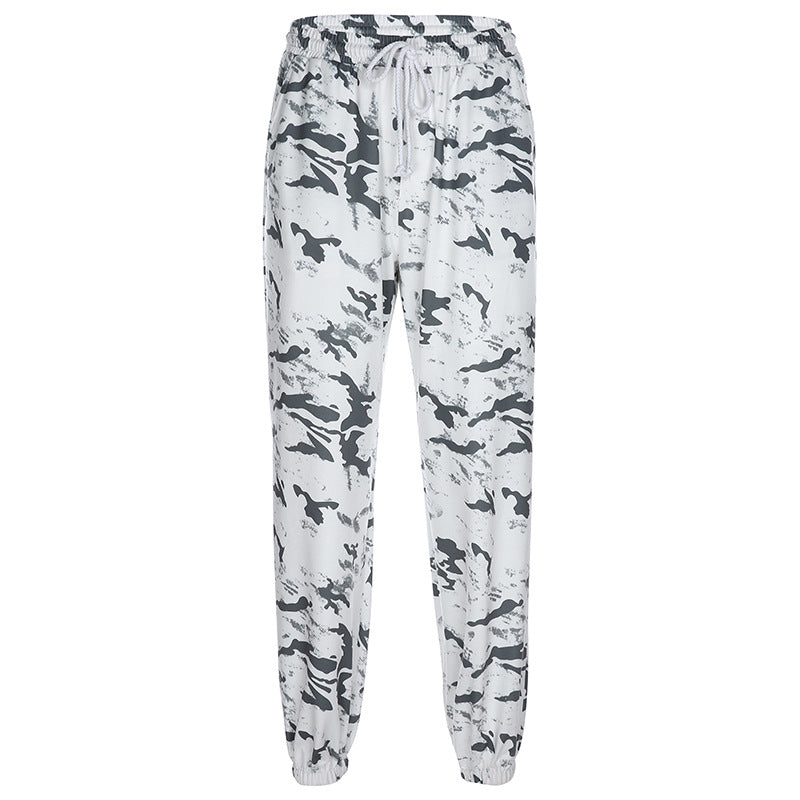 "INK PAINTING PRINTED LOOSE CASUAL" PANTS K092105