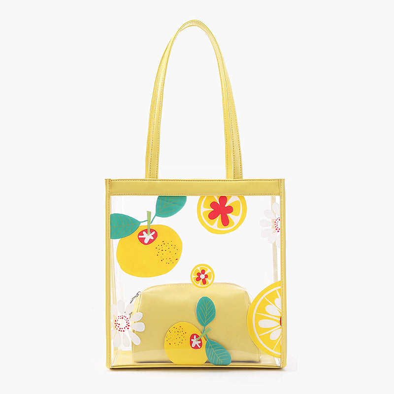 "SWEET FRUIT PRINT TRANSPARENT" BAG UB2417