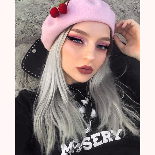 [@djerq] "JFASHION CHERRY" BERET W010318REVIEW