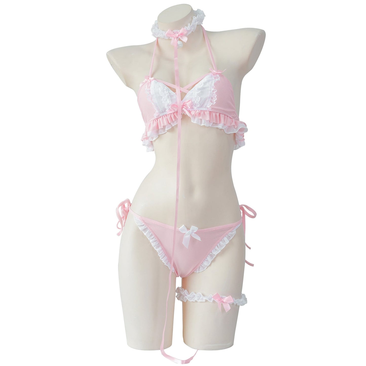 CUTE PINK LACE BIKINI SET UB98102