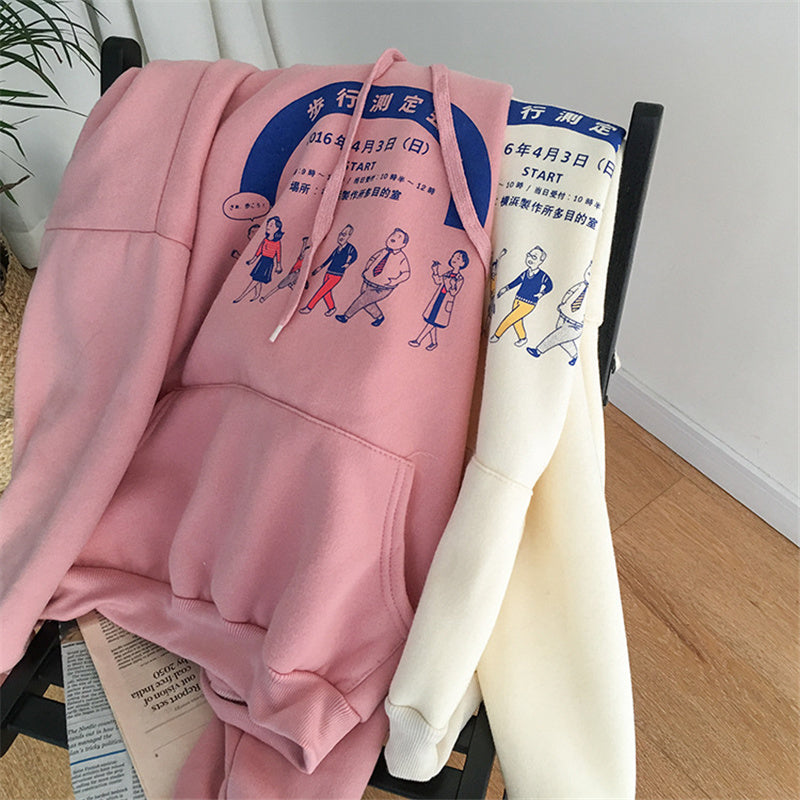 “CARTOON CHARACTER PRINTING” HOODIES W112010