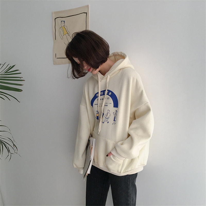 “CARTOON CHARACTER PRINTING” HOODIES W112010