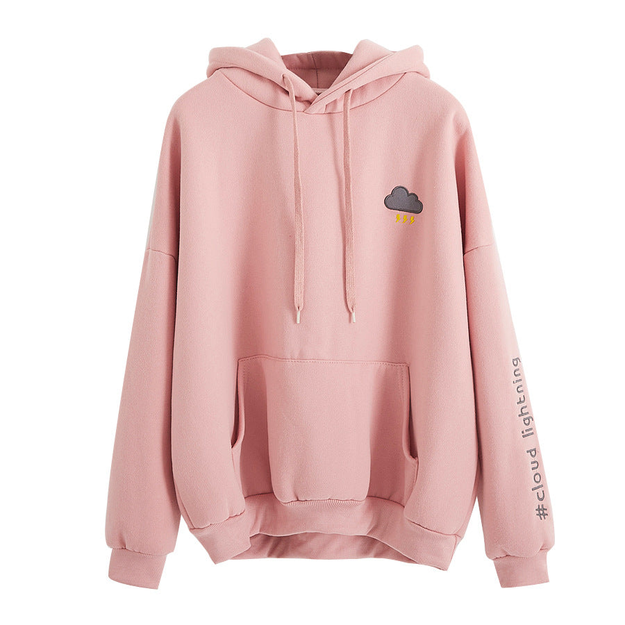 [@satinstars] "CLOUD LIGHENING" EMBROIDERED WEATHER HOODIE W010215REVIEW