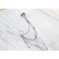 BTS-V Chain Sterling Silver Earrings KF30349