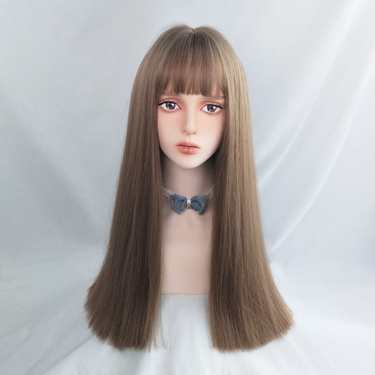 "LIGHT BROWN LONG STRAIGHT" WIG Y040303