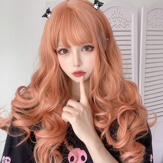 NATURAL BANGS LONG CURLY WIG UB3321