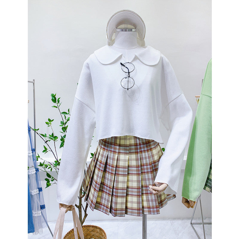 "NEW CHIC HIGH WAIST PLAID" SKIRT K111805