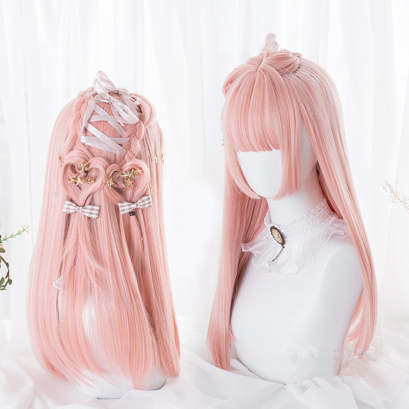 "PINK LONG STRAIGHT" WIG D041607