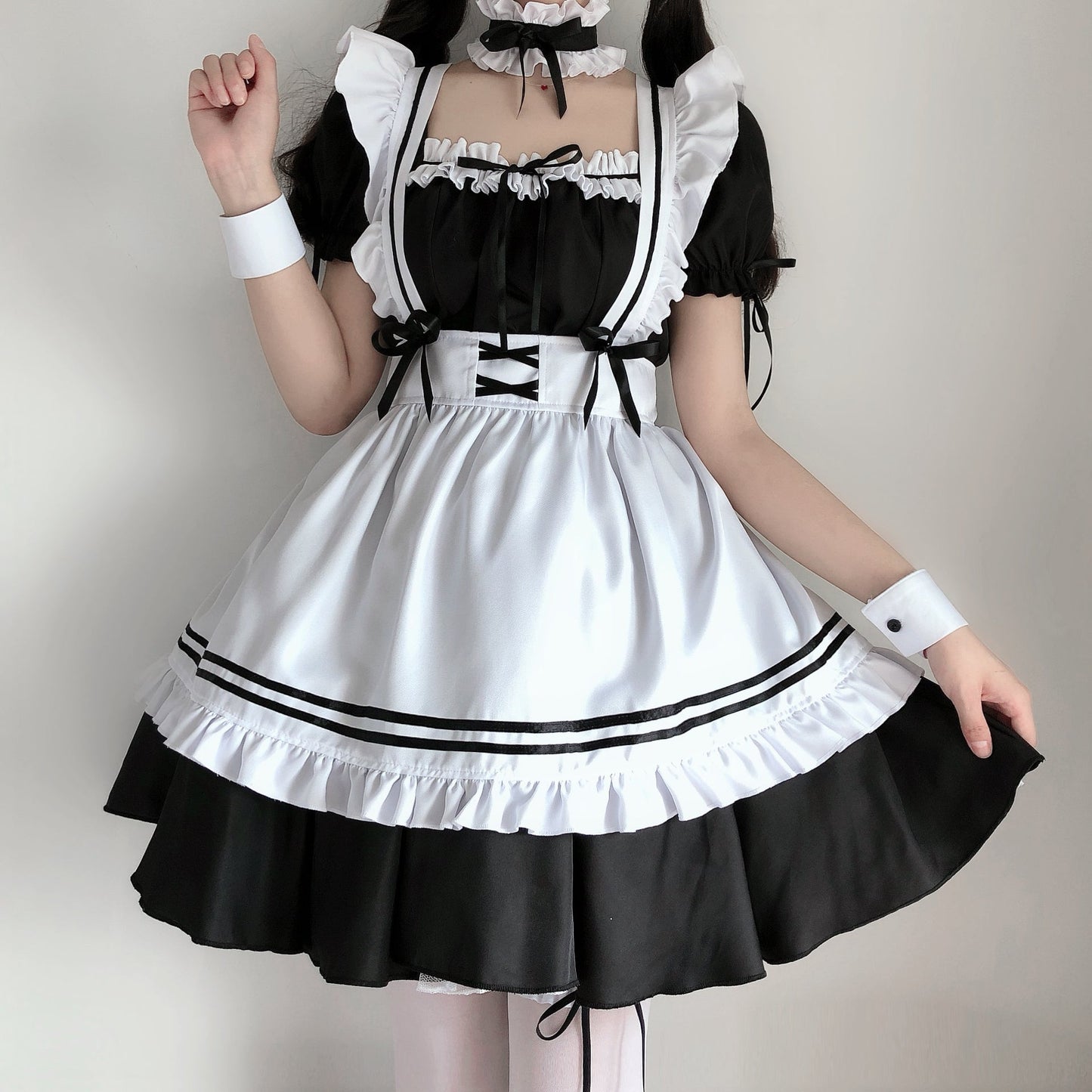 "CUTE LOLITA BLACK WHITE" MAID OUTFIT N010802