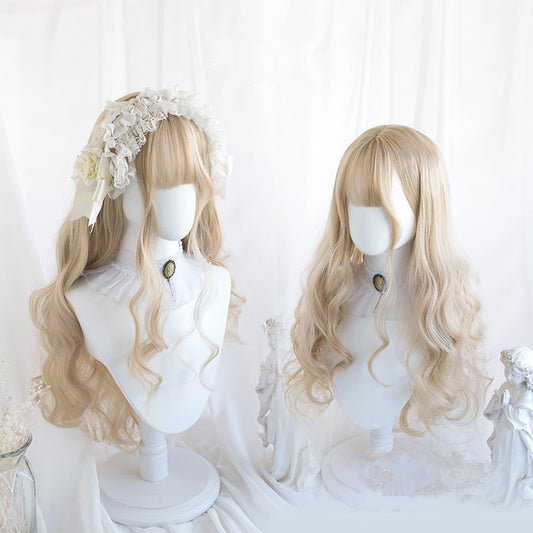 "CREAMY GOLDEN LOLITA CURLY LONG" WIG Y040903