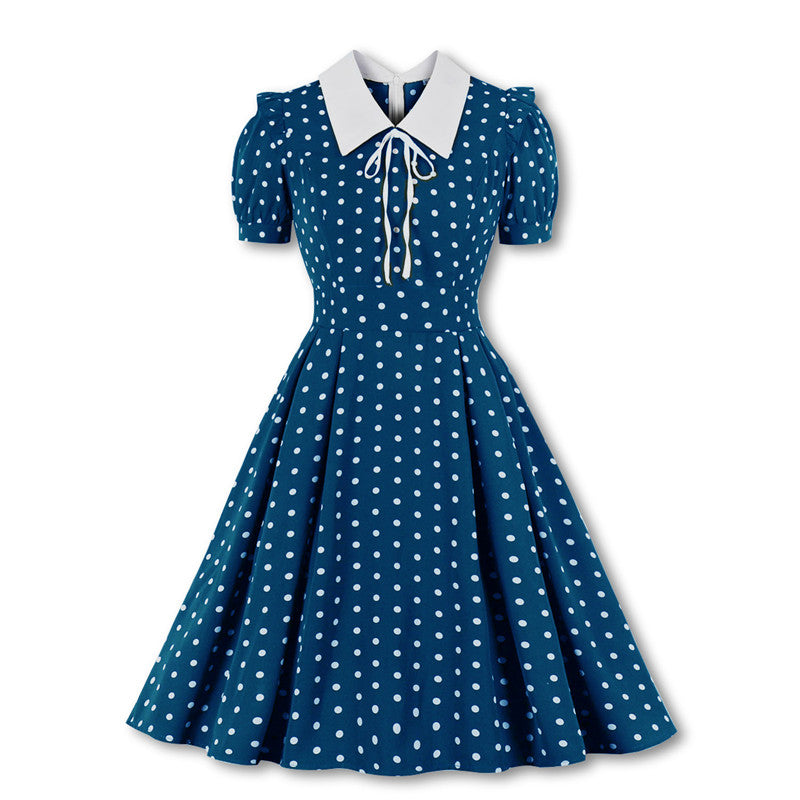 "POLKA DOT PRINT" DRESS H042302