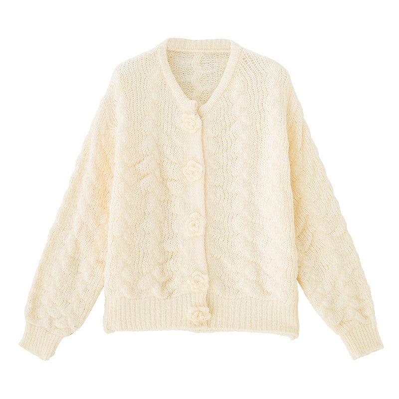 SHORT SWEATER KNITTED CARDIGAN UB3161