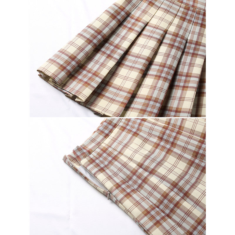 "NEW CHIC HIGH WAIST PLAID" SKIRT K111805