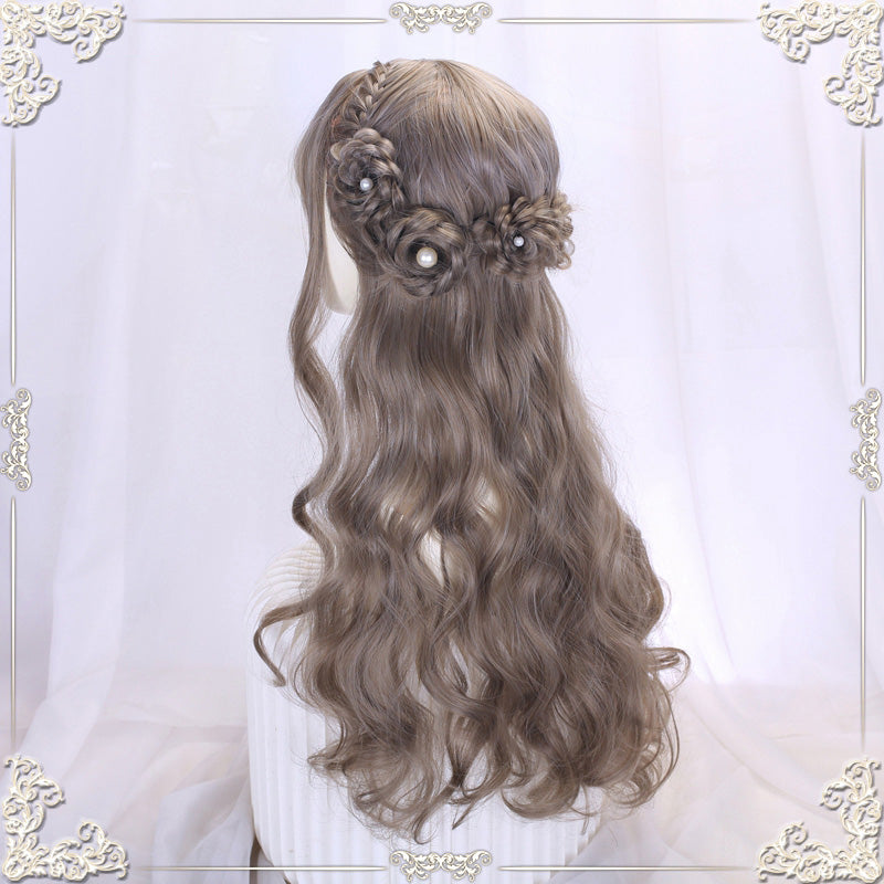 Lolita Pink Braided Long Curly Wig UB3239