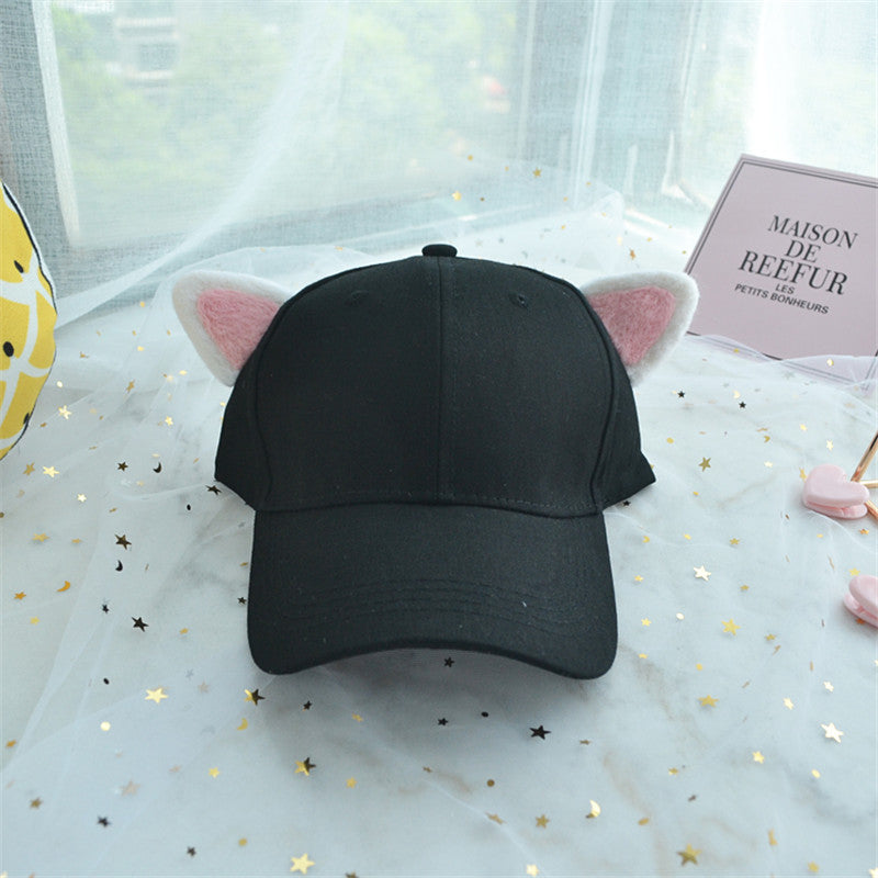 Soft Cute Cute Handmade Cat Ear Hat UB3247