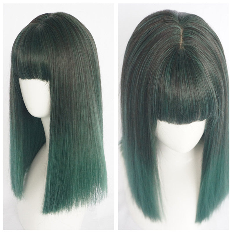 [@rudskayadaria] "DARK GREEN MEDIUM LONG STRAIGHT" WIG K071710REVIEW