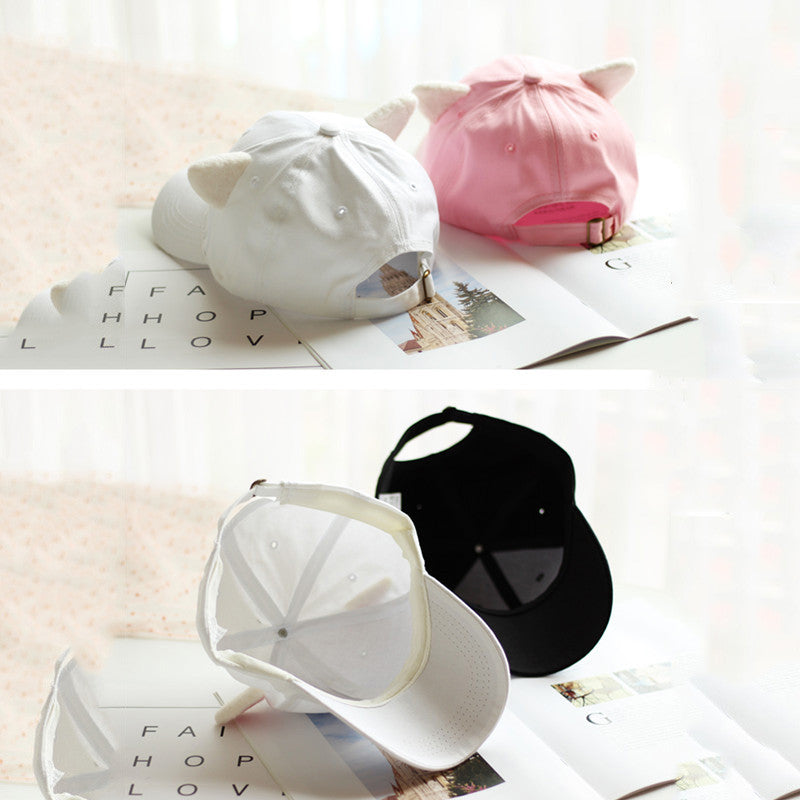 Soft Cute Cute Handmade Cat Ear Hat UB3247