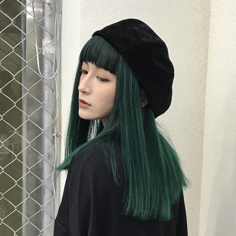 [@rudskayadaria] "DARK GREEN MEDIUM LONG STRAIGHT" WIG K071710REVIEW