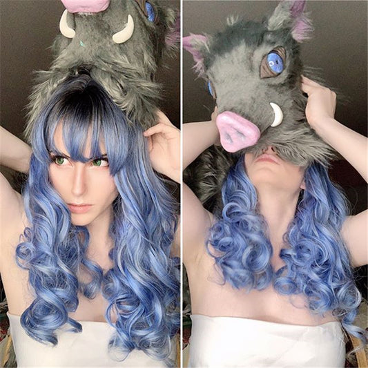 [@ashuri_senpapi] "LOLITA GRADIENT BLUE CURLY" WIG Y021633REVIEW