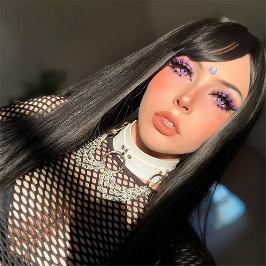 [ @julianna.mur ] “BLACK LONG STRAIGHT” WIG D052109