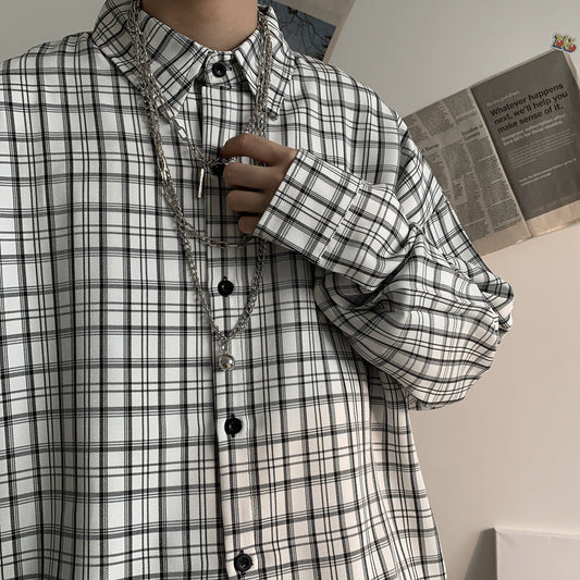 "PLAID COAT" LONG-SLEEVED SHIRT S031101